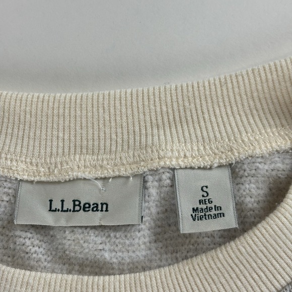 LL‎ Bean Small Women's Lightweight Sweater Soft Fleece Top Striped - Picture 8 of 11